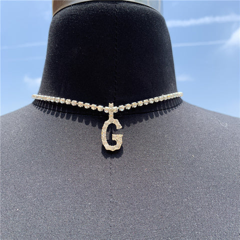 Stylish Letter Necklace Temperament Simple Snake Bone Chain - Glöd of Sweden