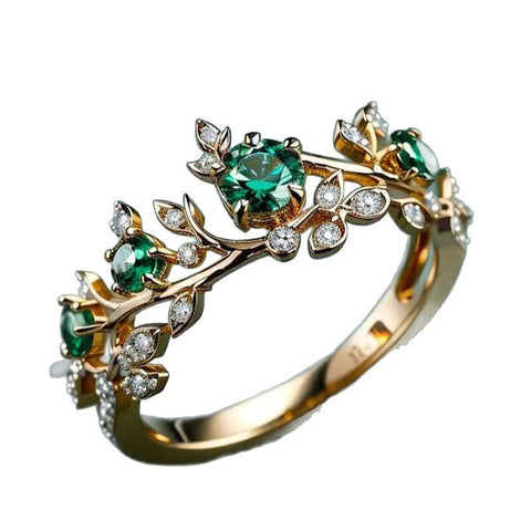 Inlaid Zircon Ring - Glöd of Sweden