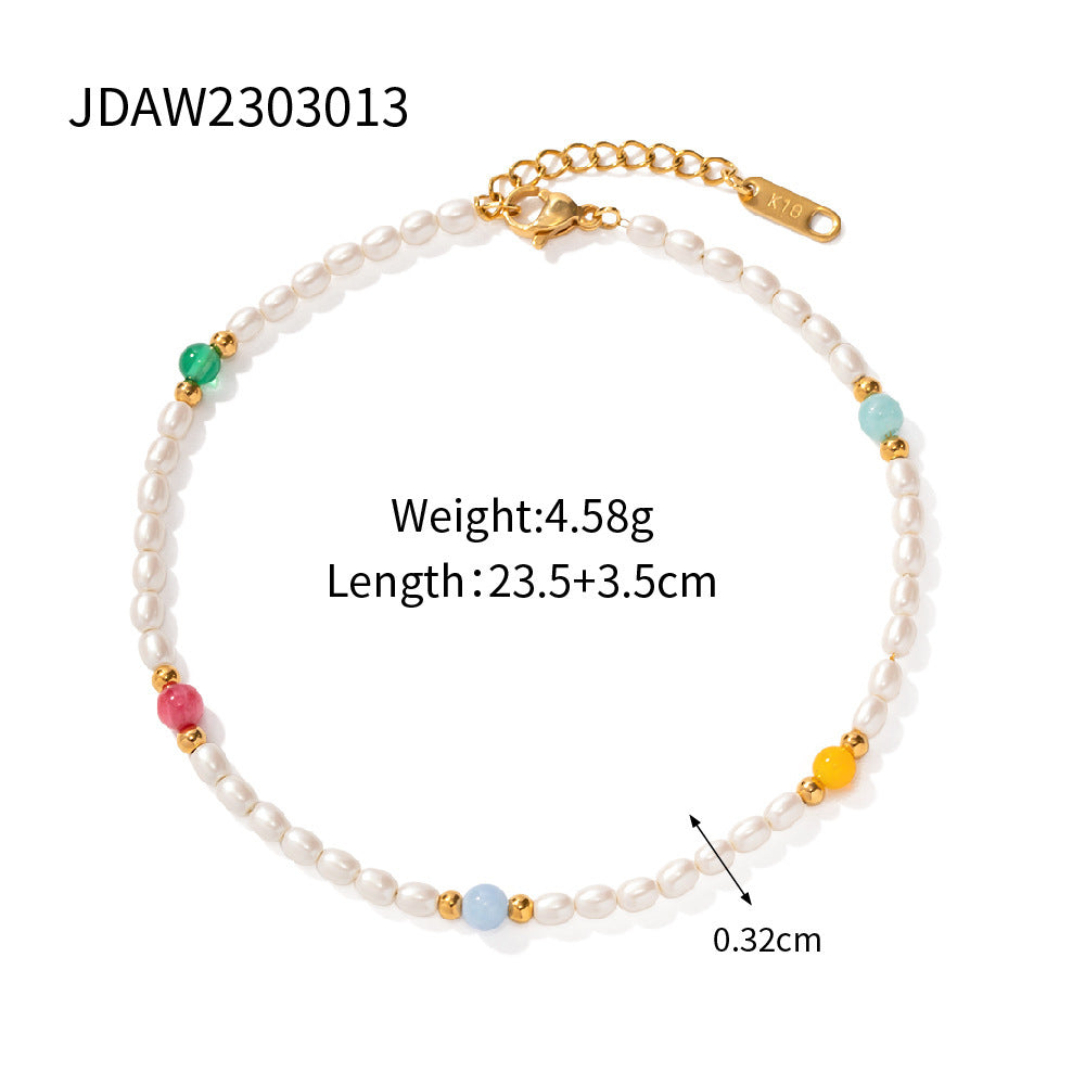 Size Details of Stainless Steel Anklet for Women - Glöd of Sweden