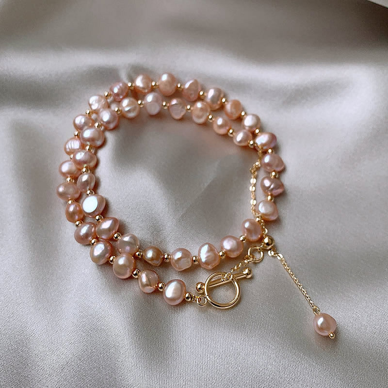 Adjustable Baroque Pearl Necklace for Women - Glöd of Sweden