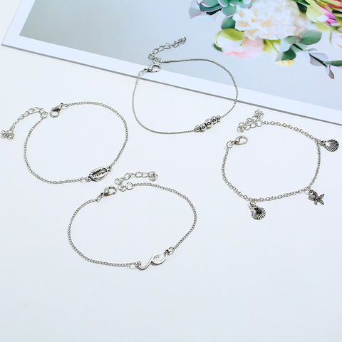 Personalized Starfish Pendant Beach Anklet