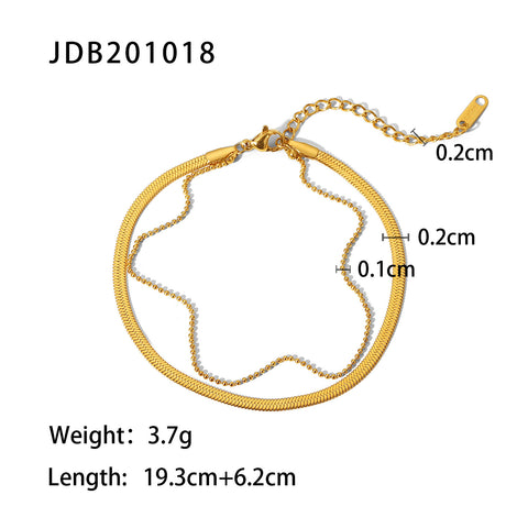 Size Details of Stainless Steel Anklet for Women - Glöd of Sweden