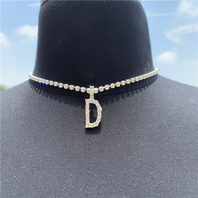 Letter Necklace Temperament Simple Snake Bone Chain - Glöd of Sweden